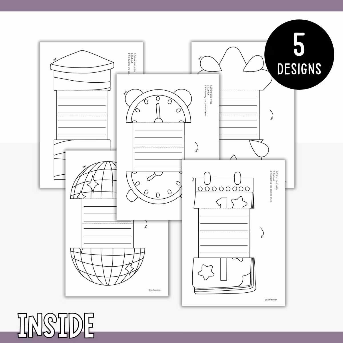 Printable New Year Writing Templates - Crafts for Kids