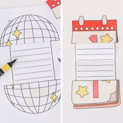 Printable New Year Writing Templates - Crafts for Kids