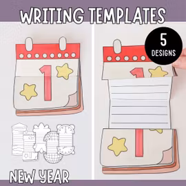 Printable New Year Writing Templates - Crafts for Kids
