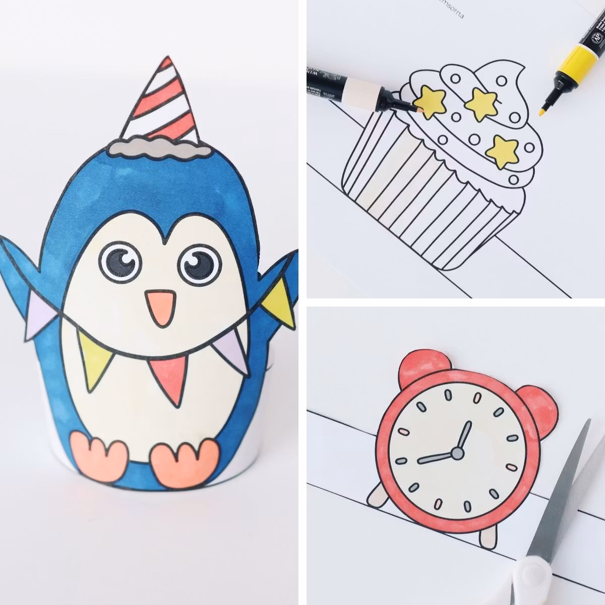 Printable New Year Decorations - Craft Templates for Kids