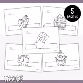 Printable New Year Decorations - Craft Templates for Kids