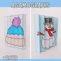 Magical Winter Agamographs - Printable Craft for Kids