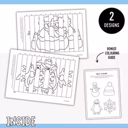 Magical Winter Agamographs - Printable Craft for Kids