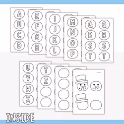 Printable Snowman Name Sign Craft for Kids