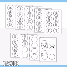 Printable Snowman Name Sign Craft for Kids