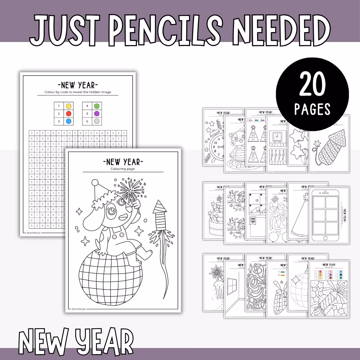 All You Need Is Pencils - New Year Crafts for Kids