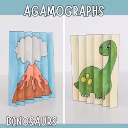 Magical Agamographs - Printable Dinosaur Craft for Kids