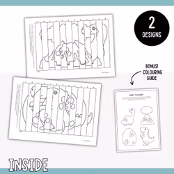 Magical Agamographs - Printable Dinosaur Craft for Kids