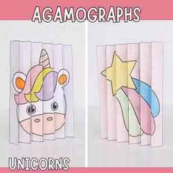 Magical Agamographs - Printable Unicorn Craft for Kids