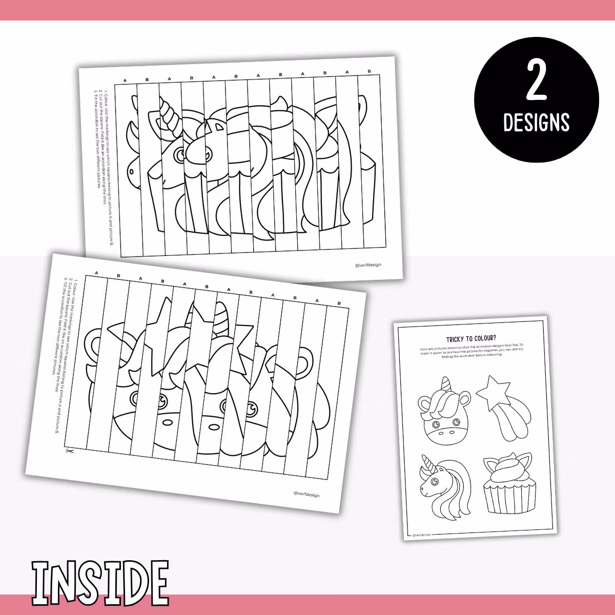 Magical Agamographs - Printable Unicorn Craft for Kids