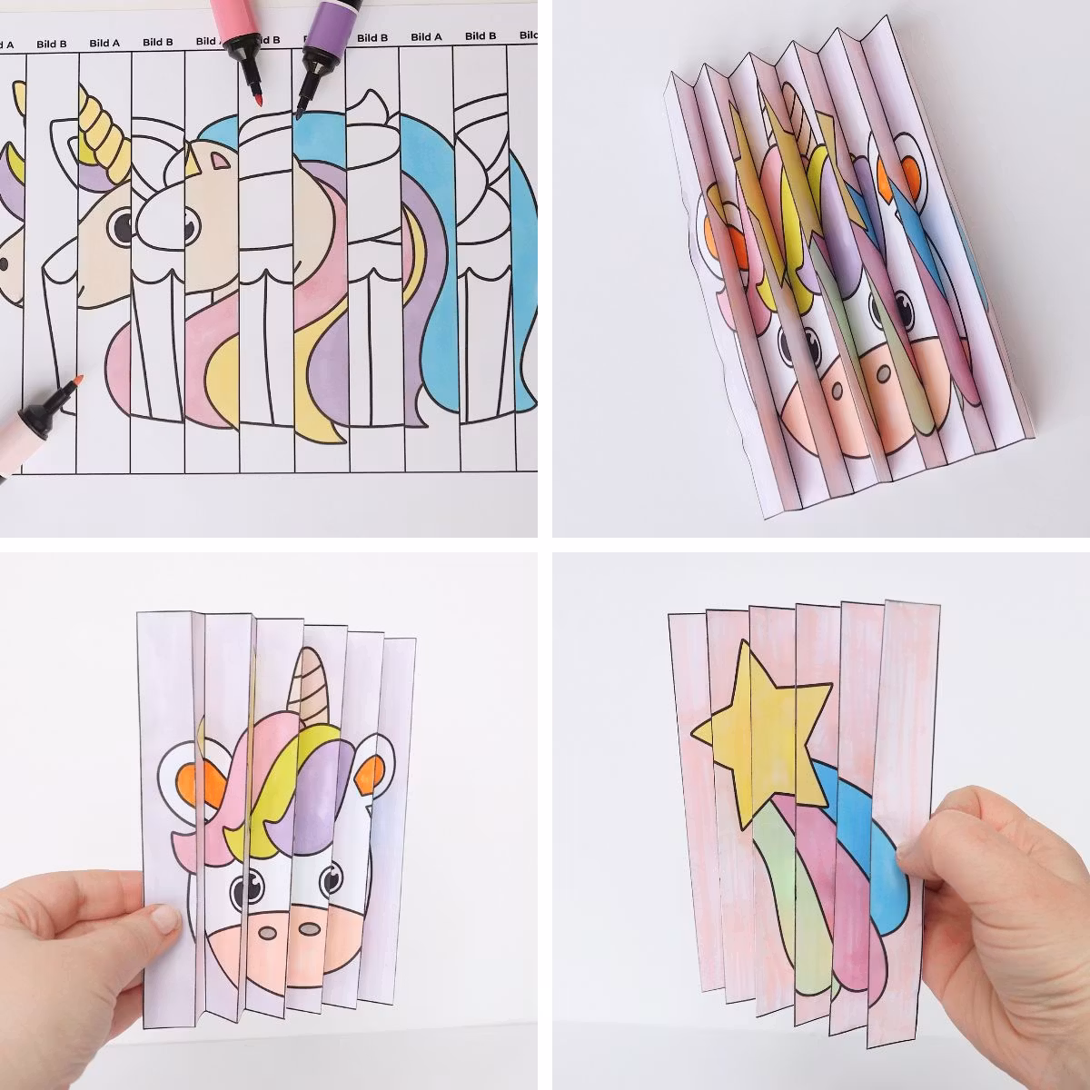 Magical Agamographs - Printable Unicorn Craft for Kids