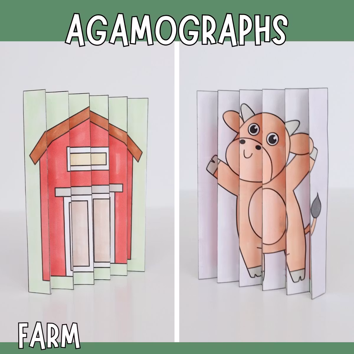 Magical Agamographs - Printable Farm Craft for Kids