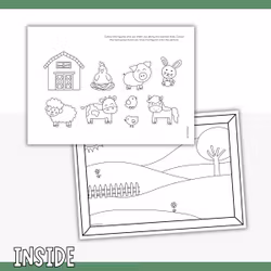 Printable Farm Craft for Kids - Make a Farm Picture