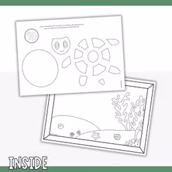 Printable Turtle Craft for Kids - Make a Turtle Picture