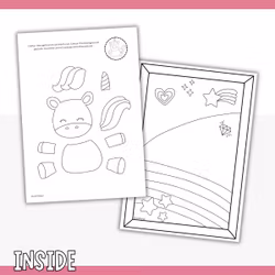 Printable Unicorn Craft for Kids - Make a Unicorn Picture