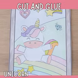 Printable Unicorn Craft for Kids - Make a Unicorn Picture
