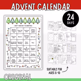 Printable Craft Advent Calendar - Original (24 days)
