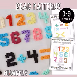 Bead Patterns: Numbers 0-9 & Symbols