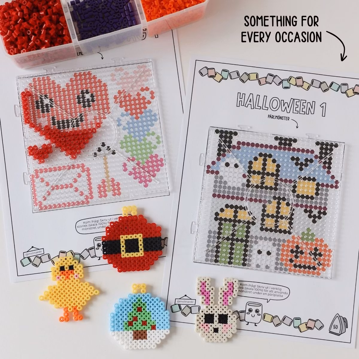 A Year of Bead Patterns - 52 Printable Pages