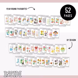 A Year of Bead Patterns - 52 Printable Pages