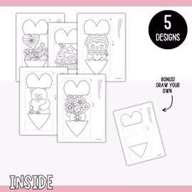 Printable Valentine’s Surprise Hearts - Craft for Kids