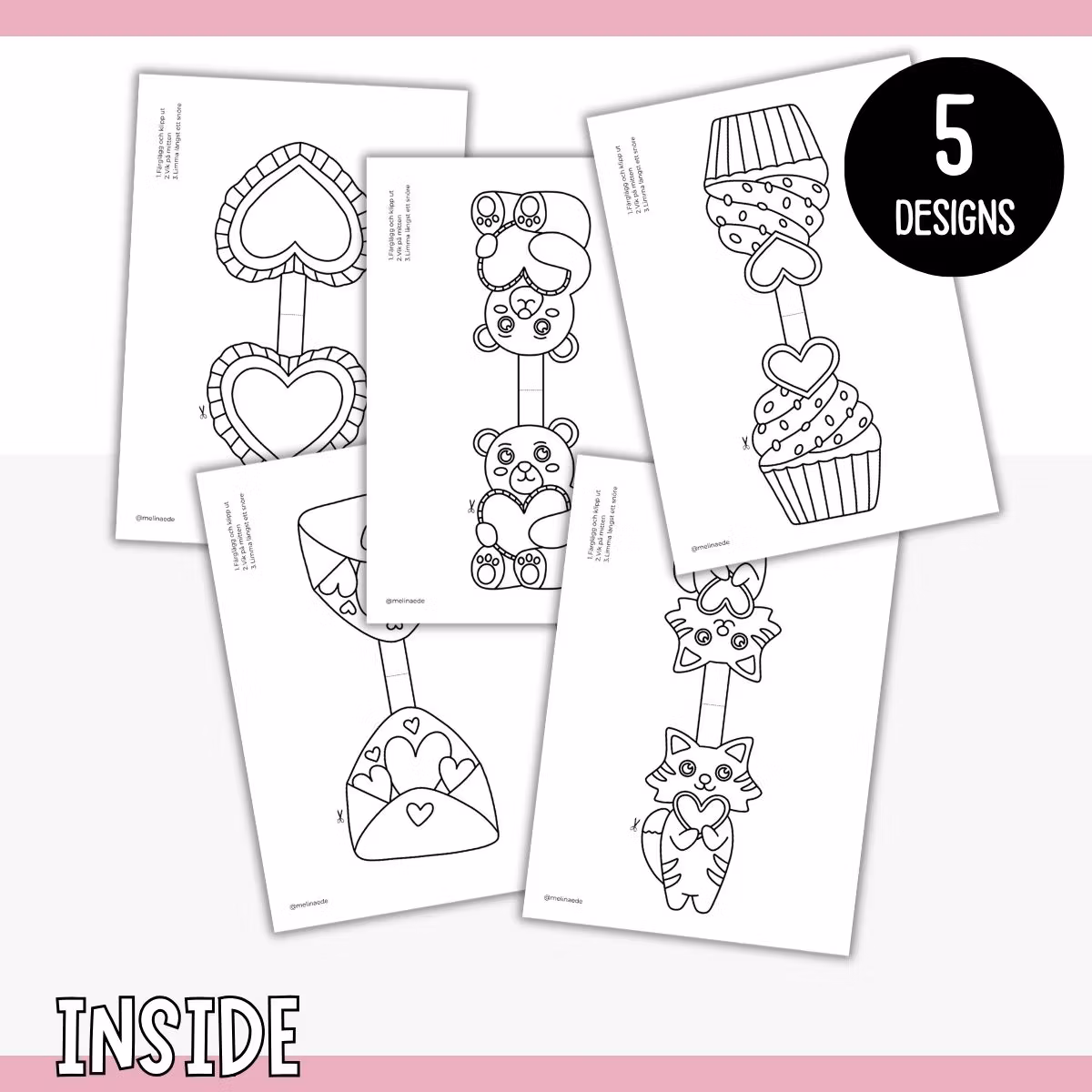 Printable Valentine’s Garland - Craft for Kids