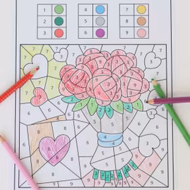 Colour by Code - Valentine’s Day