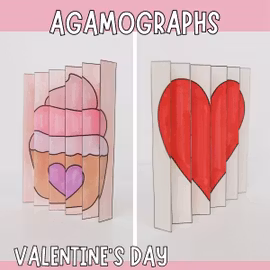 Valentine’s Agamograph - Magical Printable Craft for Kids