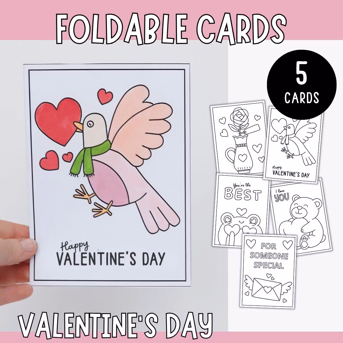 Valentine’s Cards - 5 Designs