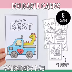 Valentine’s Cards - Vehicles & Dinosaurs
