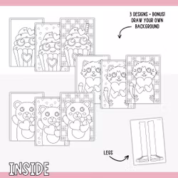 Zigzag Figures - Valentine’s Day Craft for Kids