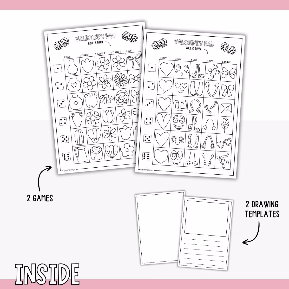 Roll & Draw - Valentine’s Day