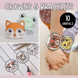 Animal Crafts for Kids – Bracelets & Crowns