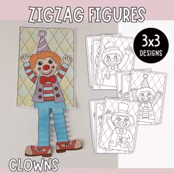 Zigzag Figures - Clowns