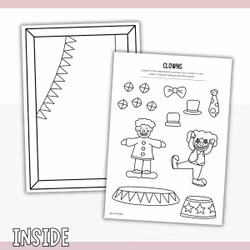 Printable Clown Craft for Kids - Make a Clown Picture