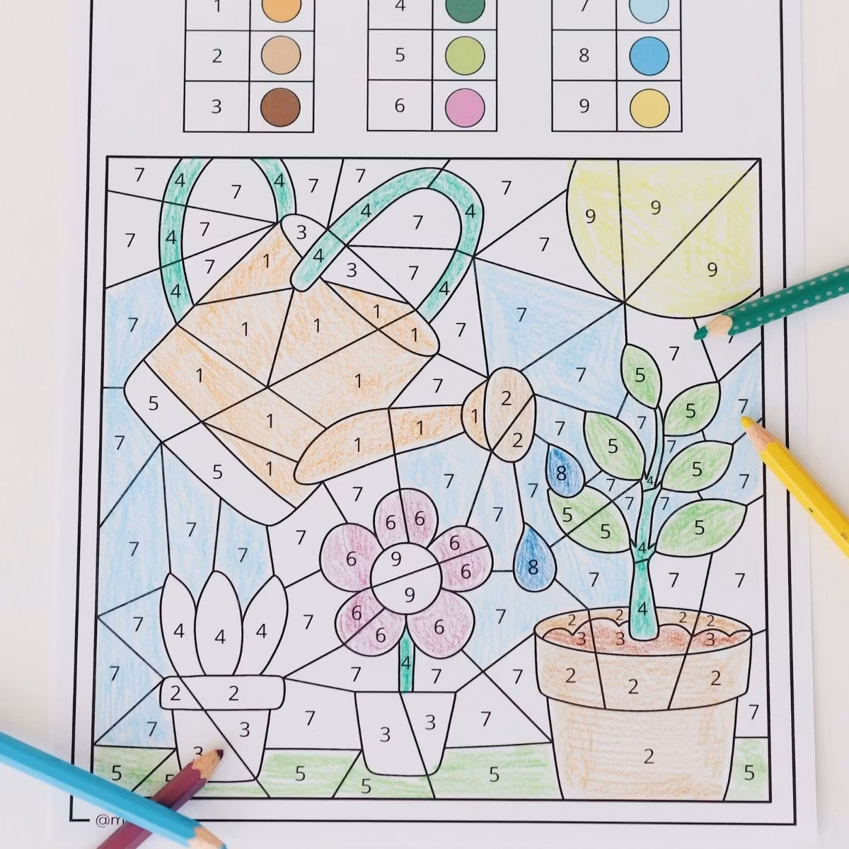 Colour by Code - Spring