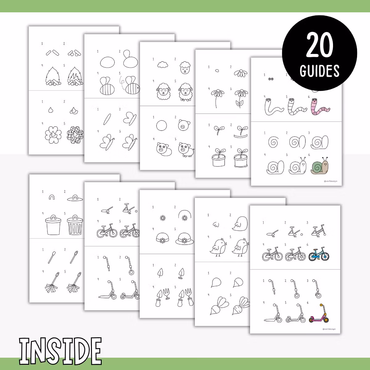 How to Draw Spring - 20 Step-by-Step Guides for Kids - Verfdesign.uk