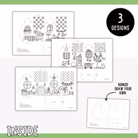 Spring 3D Houses – Craft Templates for Kids