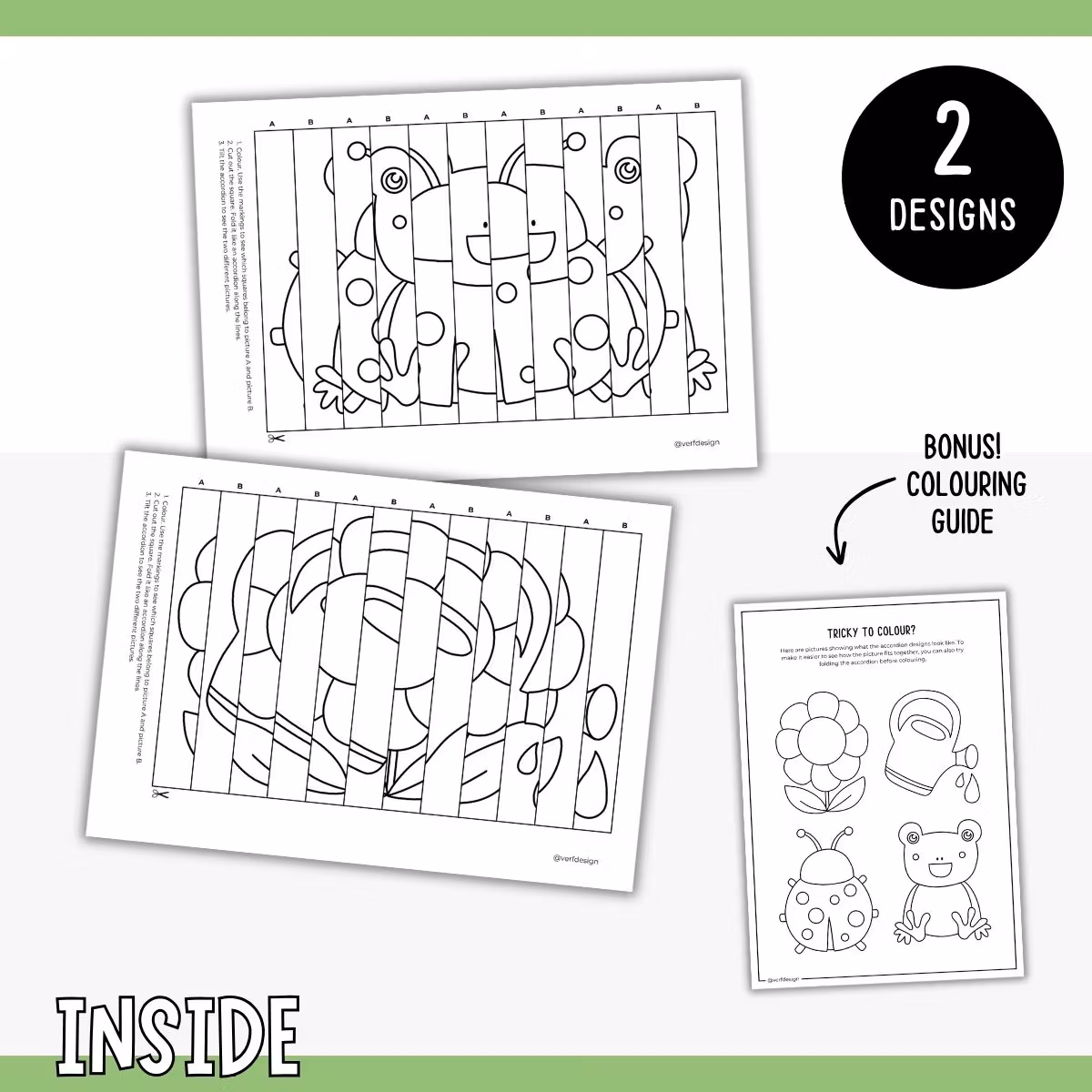 Magical Spring Agamographs - Printable Craft for Kids