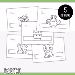 Standing Spring Decorations - Printable Craft for Kids