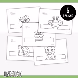 Standing Spring Decorations - Printable Craft for Kids