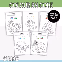 Colour by Code (extra easy) - Spring