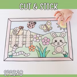 Cut and Stick - Spring Craft for Kids