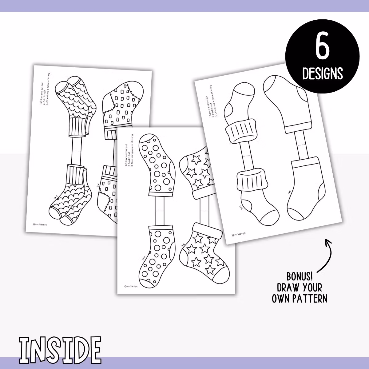 Odd Socks Day Garland - Printable Craft for Kids
