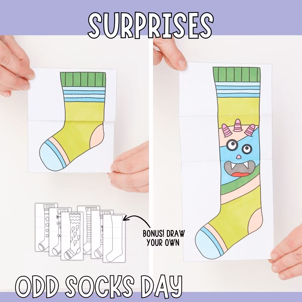 Surprise Socks - Odd Socks Day