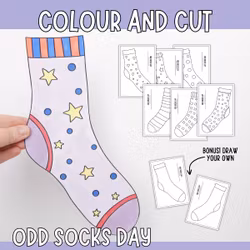 World Down Syndrome Day Craft Pack - Odd Socks Day