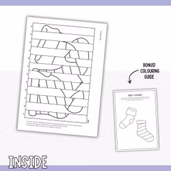 Odd Socks Day Agamograph - Printable Craft for Kids