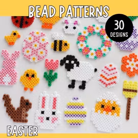 30 Easter Bead Patterns - Printable Templates