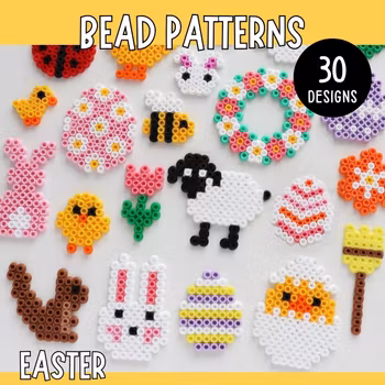 30 Easter Bead Patterns - Printable Templates