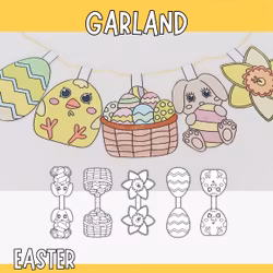 Printable Easter Garland - Craft for Kids